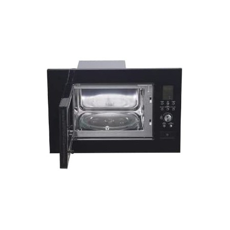 Micro-ondas embutido com grill, capacidade de 20 L, potência de 1400 W, preto