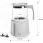 Espumador de leite 3 em 1 com tigela, base de aço inoxidável, 250 ml, branco - 3600 W