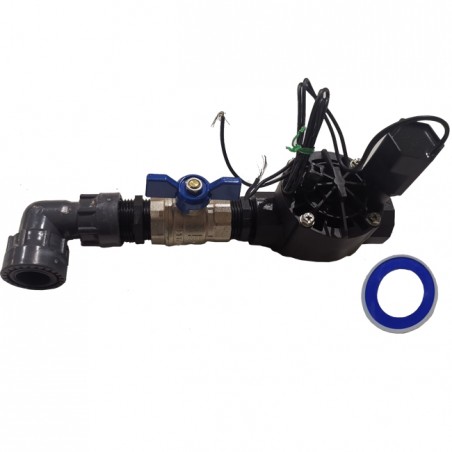Sistema di irrigazione automatico da giardino a 1 zona con elettrovalvola Rain Bird HV 1" 24 V. Da utilizzare con programmatori 