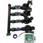 Sistema de irrigação automática de jardim de 4 zonas com controlador ESP 9V e válvulas solenoides Rain Bird HV 1" 9V Sistema de irrigação automática de jardim de 4 zonas com controlador ESP 9V e válvulas solenoides Rain Bird HV 1" 9V