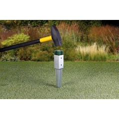 Bussola di terra ripiegabile per montanti Supporto per montante di manicotto ripiegabile zincato 7x7x65 cm