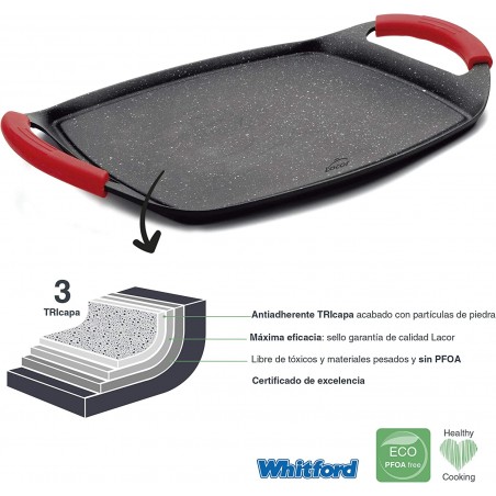 Chapa para Grelha, Grelha Eco Stone [27 x 37 x 2 cm] , Lacor