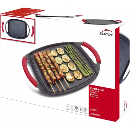 Grill Plate, Eco Stone Grill [27 x 37 x 2 cm] , Lacor