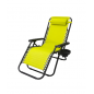 Chaise de camping pliable zéro gravité, pour le jardin et de plage, jaune rayé