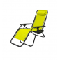 Chaise de camping pliable zéro gravité, pour le jardin et de plage, jaune rayé