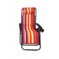 Folding Lounger for Garden and Beach, Red Striped Color Folding Lounger for Garden and Beach, Red Striped Color