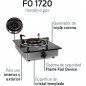 Lot Réchaud à gaz FO1720 Orbegozo, intérieur et extérieur + Connexion gaz butane complet Lot Réchaud à gaz FO1720 Orbegozo, intérieur et extérieur + Connexion gaz butane complet