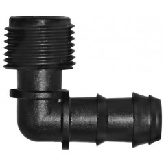 Set di 100 Gomito irrigazione a goccia 16mm x 1/2''