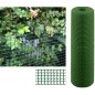 Maille plastique carré 1x1 cm, vert 1 x 5 m, clôture artificiel pour terrasses, balcons ou jardins Maille plastique carré 1x1 cm, vert 1 x 5 m, clôture artificiel pour terrasses, balcons ou jardins
