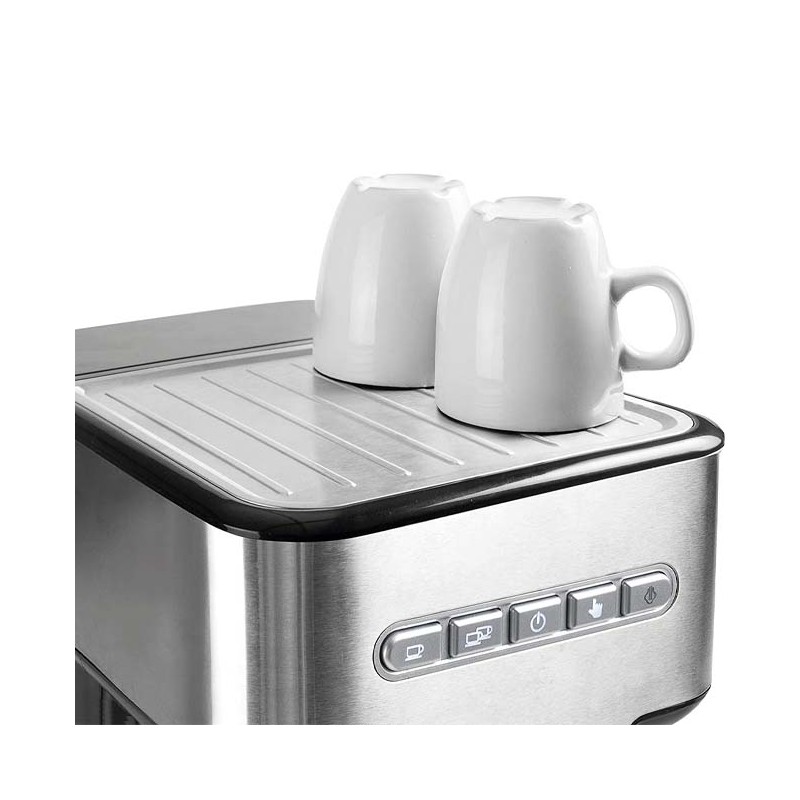 CONTINENTAL EDISON CEMEINB Inox Cafetière expresso avec buse vapeur Cappuccino avec