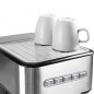 Cafetière express avec 2 sorties café et fonction chauffage/moussage du lait, adaptée au café moulu et aux capsules Lacor Cafetière express avec 2 sorties café et fonction chauffage/moussage du lait, adaptée au café moulu et aux capsules Lacor