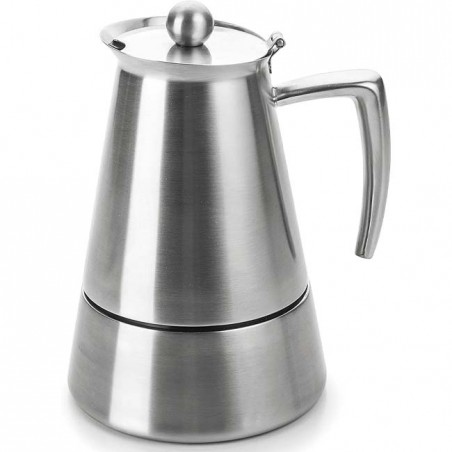 Cafetera Express inox Hyperluxe Lacor - 4 Tazas