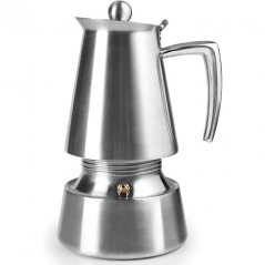 Lacor Hyperluxe Express-Kaffeemaschine aus Edelstahl – 4 Tassen