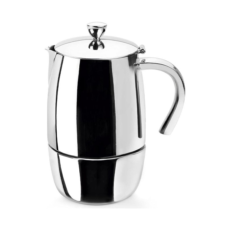 Cafetière Lacor Express Luxe en acier inoxydable - 4 tasses Cafetière Lacor Express Luxe en acier inoxydable - 4 tasses
