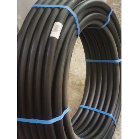 Tubo de polietileno de grau alimentício 25 mm 16 bar 100 m PE100 alta densidade