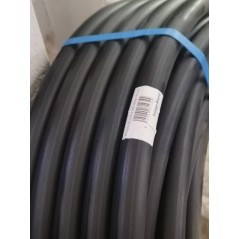 Tuberia agua potable 25mm 16 bar 25m | Tuberia 25 mm PE100 Alimentaria alta densidad | Tuberia Polietileno banda azul AENOR