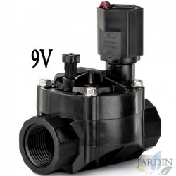 Électrovanne d'irrigation Rain Bird 100-HV 1" 9 V pour programmateurs à piles + 2 connecteurs étanches pour isoler les connexion