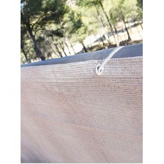 Balkongitter beige 0,9 x 3 m, 100 % Abschirmung