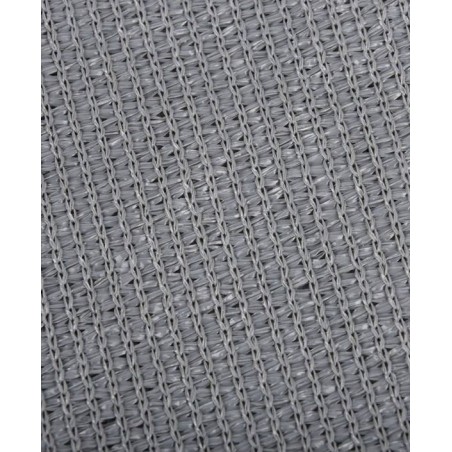 Grey balcony netting, 0.9 x 3 m, 100% privacy. Includes rope and eyelets.