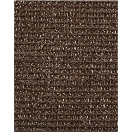 Brown balcony netting, 0.9 x 5 m, 100% privacy. Includes rope and eyelets.