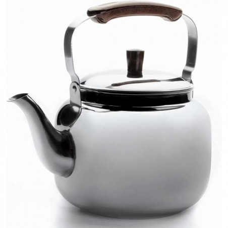 Cafeteira Lacor em aço inoxidável com alça dobrável - 4 litros.