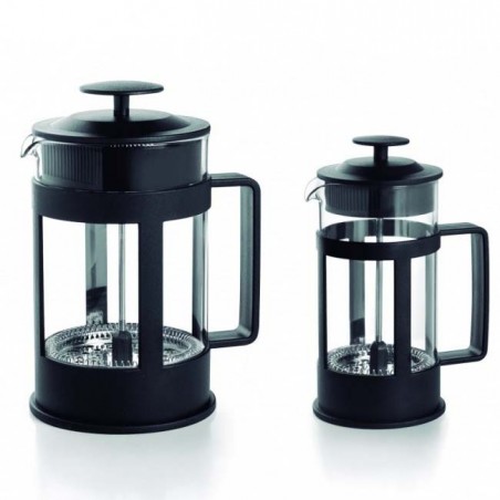 Cafetière à piston Lacor 6 tasses en acier inoxydable - Capacité 0,8 L