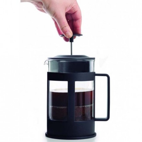 Cafetière à piston Lacor 6 tasses en acier inoxydable - Capacité 0,8 L
