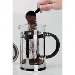 Glaskaffeemaschine 6 Tassen Lacor - Fassungsvermögen 0,8 L.