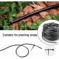 Tuyau flexible d'arrosage 4,5x6,5 mm. Conducteur PVC souples noir, 25m, recommandé pour l'arrosage goutte à goutte, Suinga