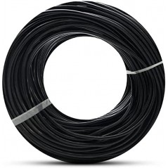 Tuyau flexible d'arrosage 4,5x6,5 mm. Conducteur PVC souples noir, 50m, recommandé pour l'arrosage goutte à goutte, Suinga