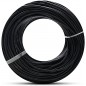 Tuyau flexible d'arrosage 4,5x6,5 mm. Conducteur PVC souples noir, 50m, recommandé pour l'arrosage goutte à goutte, Suinga