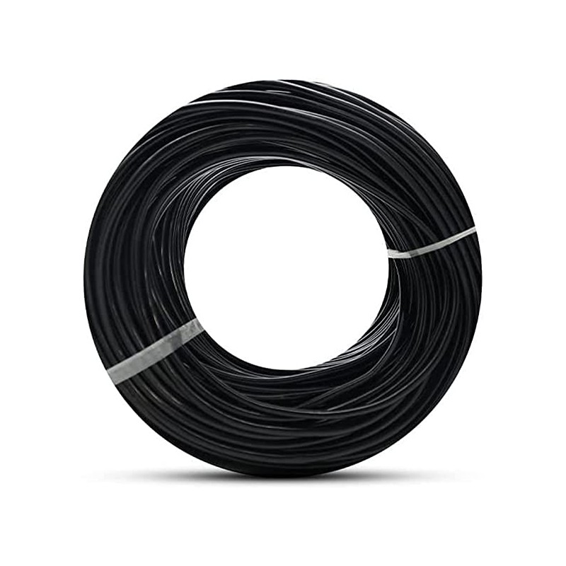 Tuyau flexible d'arrosage 4,5x6,5 mm. Conducteur PVC souples noir, 200m, recommandé pour l'arrosage goutte à goutte, Suinga