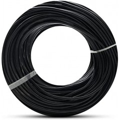 Microtubo Flexible 1,5 x 3 mm. Bobina 200 metros. Tubo de color negro. Tubería utilizada para riego por goteo