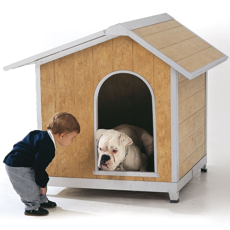 PVC dog kennel with folding roof, Malaga model, 118x108x109 cm