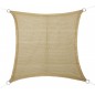 Waterproof square polyester sail awning 3.6 x 3.6 m, sand 165 gr/m2 UV for garden Waterproof square polyester sail awning 3.6 x 3.6 m, sand 165 gr/m2 UV for garden