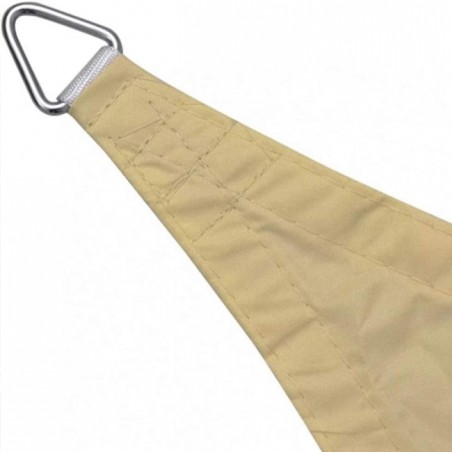 Tenda rettangolare a vela in poliestere impermeabile 3 x 4 m, beige 165 gr/m2 Tenda da giardino UV