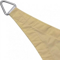 vRechteckiger wasserdichter Polyester-Sonnensegelschirm 3 x 4 m, Sand 165 gr/m2 UV für Garten