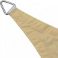 Store voile d'ombrage polyester imperméable rectangulaire 3 x 4 m sable 165 gr/m2 UV pour jardin Store voile d'ombrage polyester imperméable rectangulaire 3 x 4 m sable 165 gr/m2 UV pour jardin