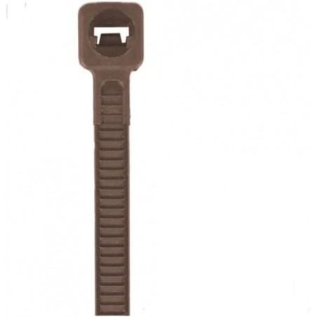 Pack of 50 Multipurpose Nylon Cable Ties 3.6 x 300 mm Brown