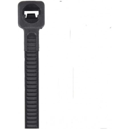 Lot de 50 serre-câbles multi-usages en nylon 3,6 x 250 mm Noir