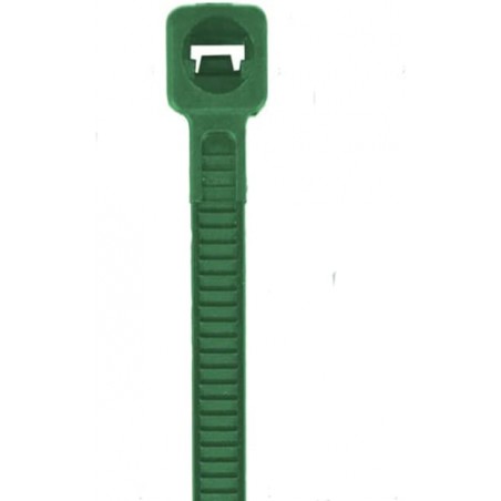 Lot de 50 serre-câbles multi-usages en nylon 3,6 x 250 mm Vert