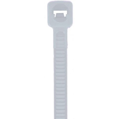 Lot de 50 serre-câbles multi-usages en nylon 3,6 x 200 mm Blanc