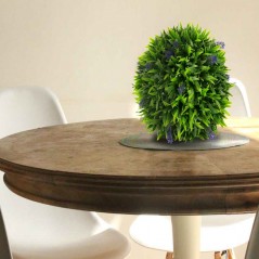Purple Decorative Sphere 38 cm to complement your interior or exterior decor. Natural plant appearance.