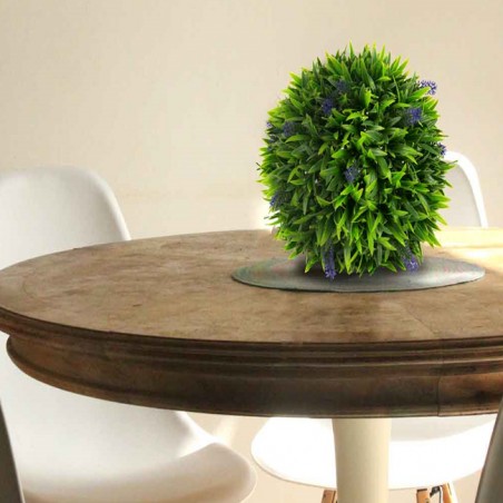 Sphère Décorative synthétique 38 cm pour compléter votre décoration intérieure ou extérieure. Aspect naturel de la plante