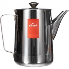 Klassische Kaffeemaschine aus Edelstahl. Lacor - Fassungsvermögen 1,5 Liter