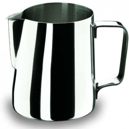 Classic milk jug, stainless steel, silver - 2 litre capacity.