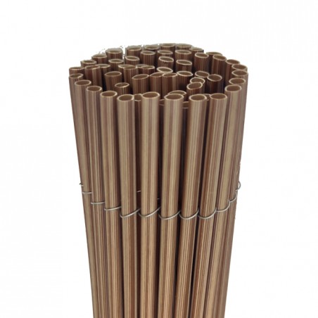 Cerca artificial de vime 1 x 3 metros, cor marrom 1.300 gr/m2, 90% de ocultação, recomendada para delimitar seu jardim