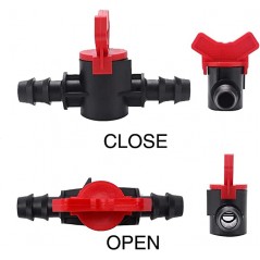 Pack 20 x 16mm drip irrigation stopcock