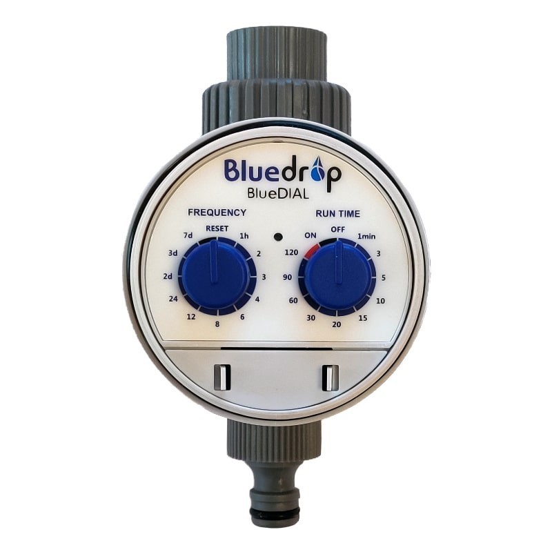 Programador de grifo sin presión 3/4" Bluedrop, Tiempos de riego de 1 a 120 minutos