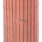 CAÑIZO de OCULTACIÓN PVC 2 x 3 m, marrón teka DOBLE CARA para jardines y terrazas.